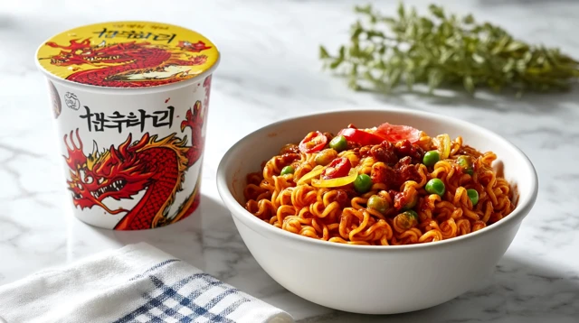 Korean Spicy Noodles Food Photography Delicious Meal