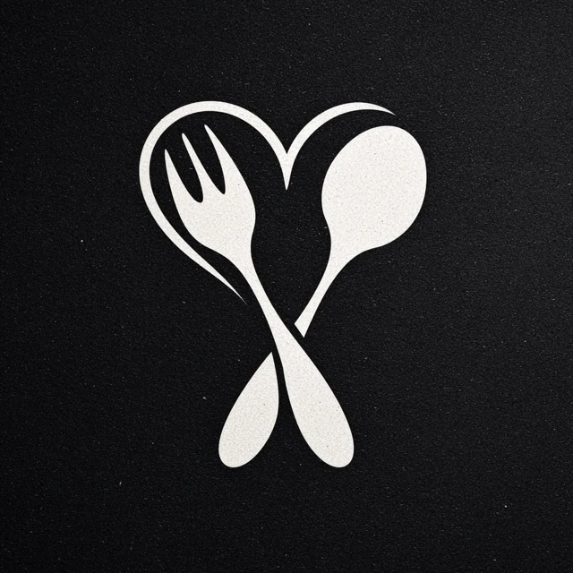 Fork and Spoon Heart Logo Design
