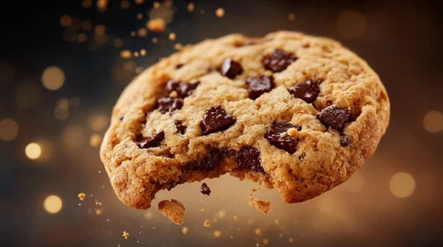Chocolate Chip Cookie Close Up Food Photo