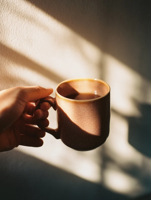 Emotional Coffee Mug in Soft Light