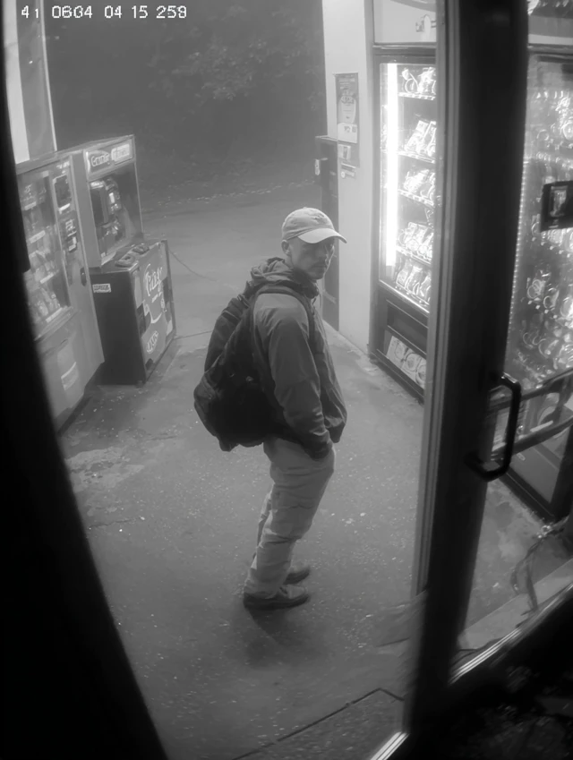 Gas Station CCTV Footage Eerie Scene in Foggy Morning