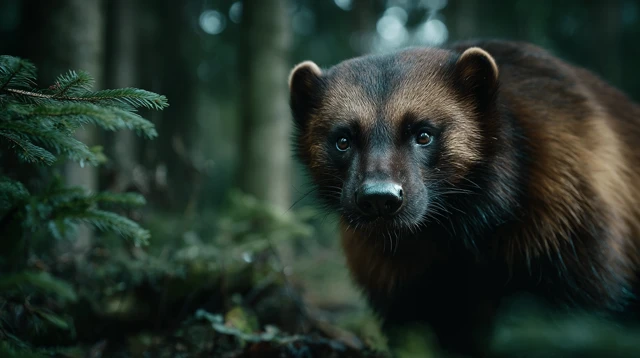 Wolverine in the Woods Realistic High Definition
