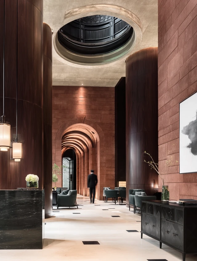 Luxury Hotel Lobby Design by Yabu - Cinematic Interior