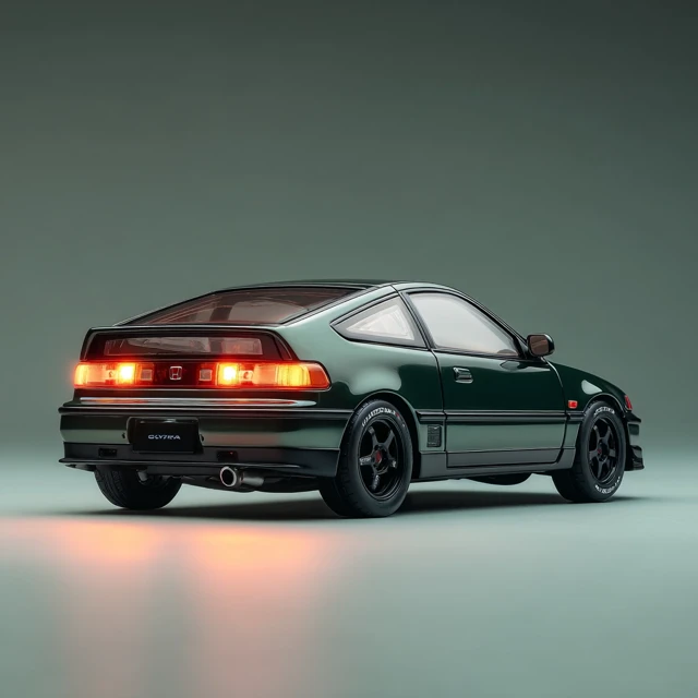 Honda CRX R-Type S1 (1992) Diecast Model in Racing Green Metallic