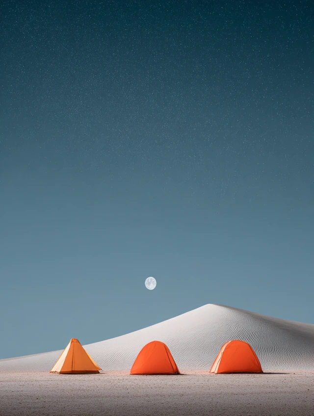 Desert Camping Under the Stars Night Photography