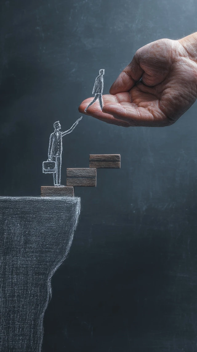 Mentorship Career Progression Support Illustration