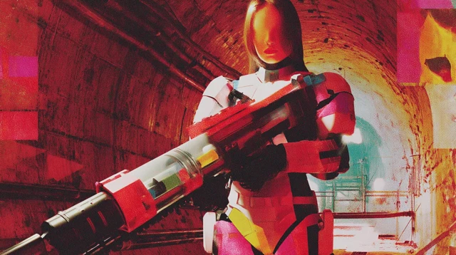 SciFi Soldier in Abandoned Spaceship
