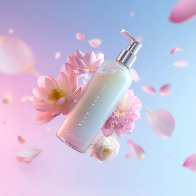 Fleur Grace Body Wash Floral Product Photography