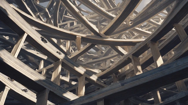 Surreal Highway Maze Aerial View Hyper Realistic 3D