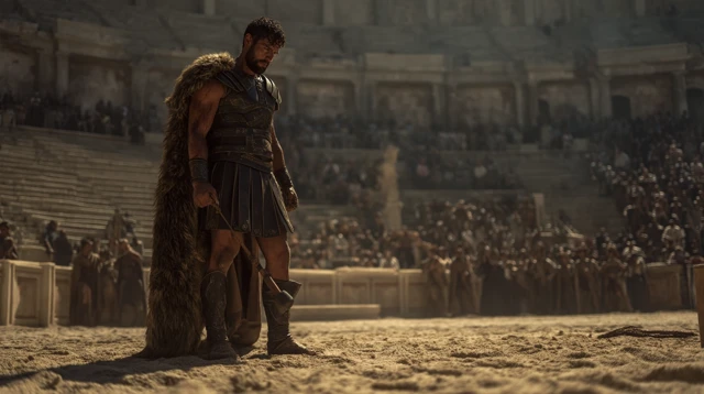 Commodus in the Colosseum Roman History Scene
