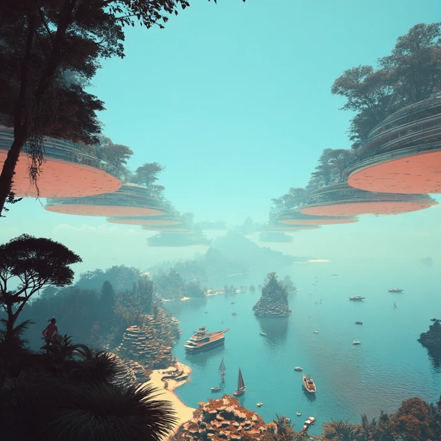 Futuristic Eco City in Paradise