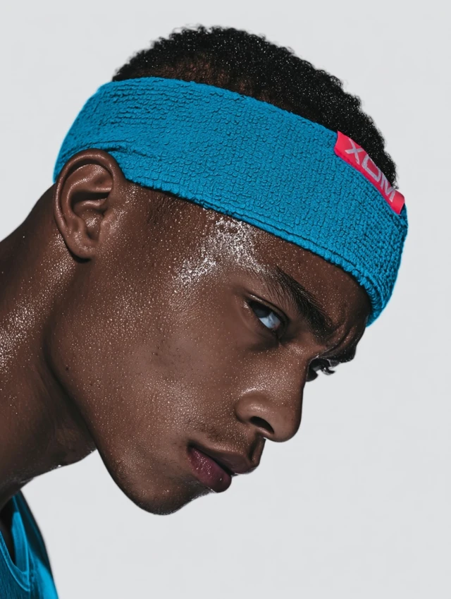 Male Fashion Model in Sports Apparel Close Up
