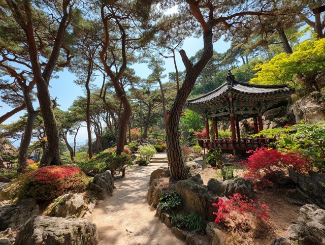 Geumgang Park Busan South Korea Spring Scenery