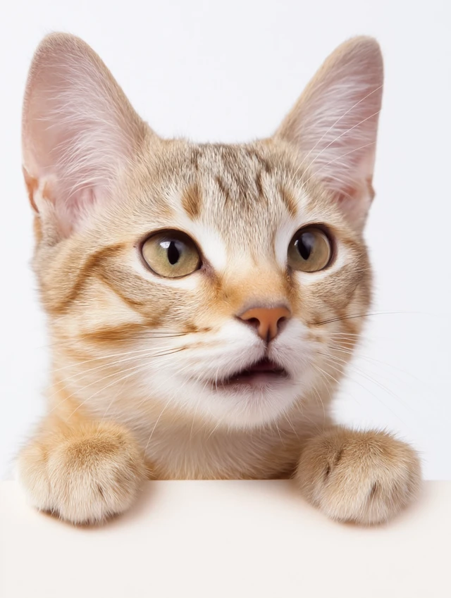 Happy Kitten Close Up Adorable and Playful