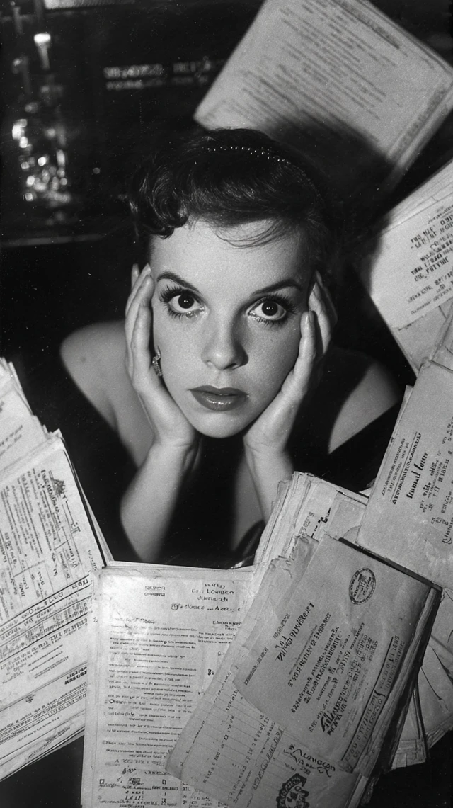 Judy Garland Anxious Hollywood Portrait