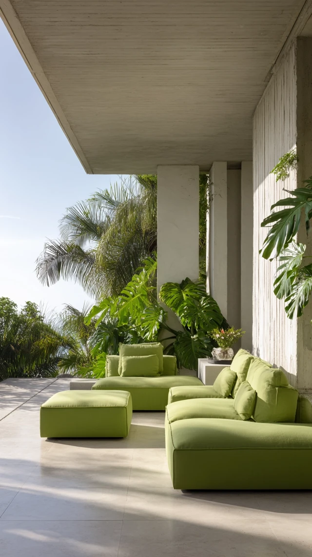 Minimalist Beach House Deck Tropical Paradise