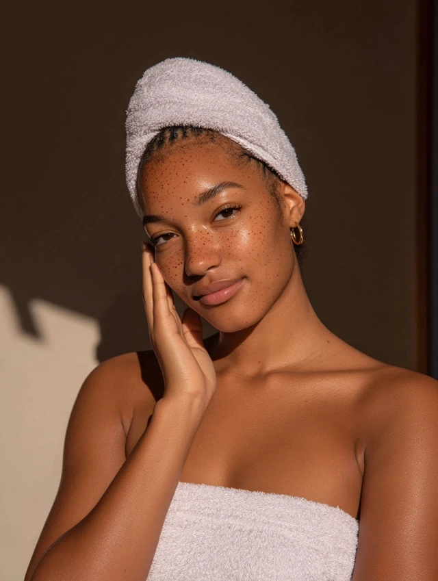 Black Woman Skincare Routine Glowing Skin Wellness