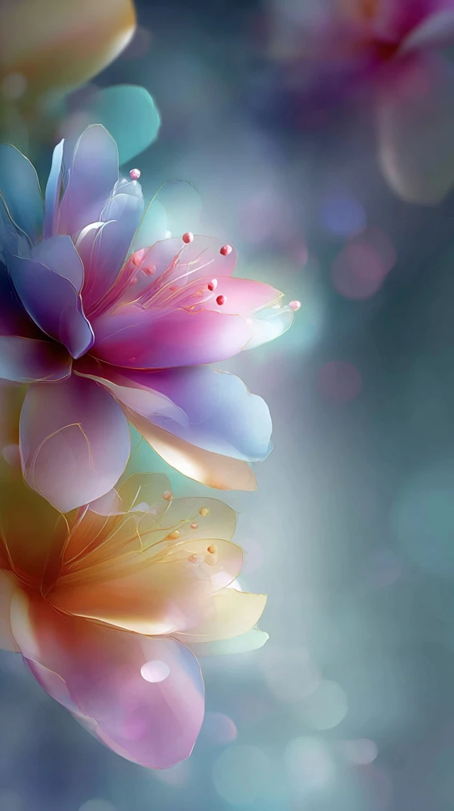 Abstract Floral Background for Cosmetics