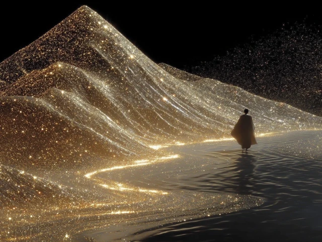 Star Wanderer: A Cosmic Journey Through Sparkling Landscapes