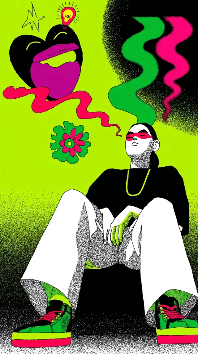 Creative Woman Surreal Pop Art Portrait
