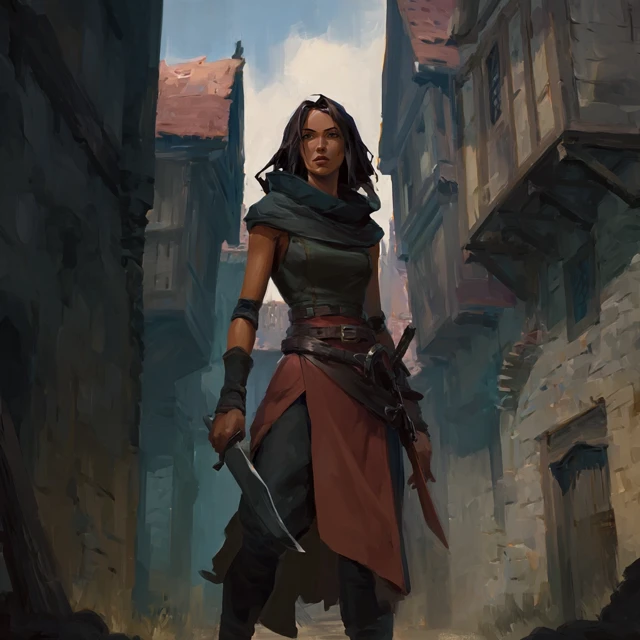 Street Tough in a Fantasy City