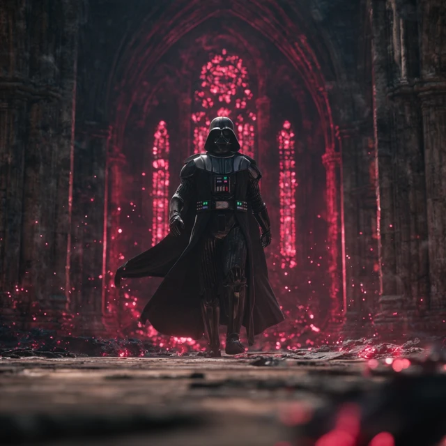 Darth Vader Voidknight Obsidian Cathedral Art