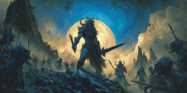 Black Metal Album Art Barbarian Overlord