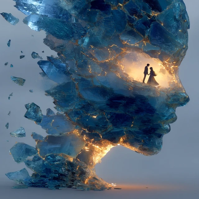 Memory Shards of Love A Surreal Dreamlike Art