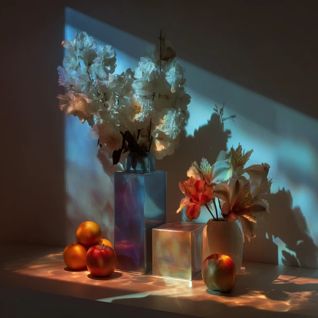 Modern Art Still Life Light and Shadow 8K