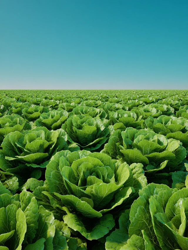 Lettuce Field Lush Green Vegetable Garden
