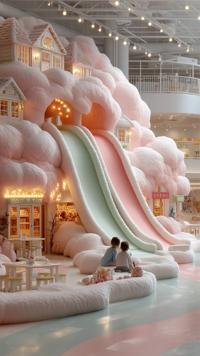 Indoor Playground Wonderland: Soft Slides and Colorful Fun