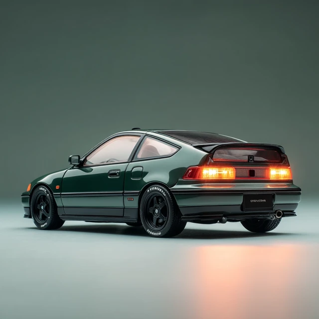 Honda CRX R-Type S1 (1992) Diecast Model in Racing Green Metallic