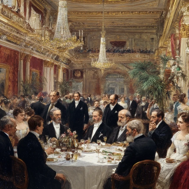 Elegant Gathering in a Grand House