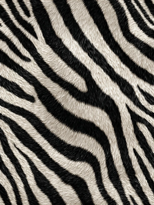 Seamless Zebra Stripe Pattern Photorealistic Fur Texture