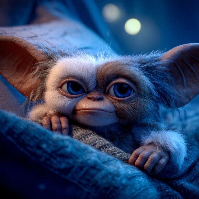 Gizmo Mogwai HD Photo Cinematic Blue Light