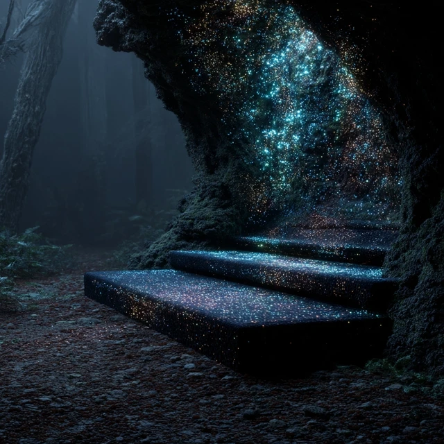 Bioluminescent Cavern Scenic Overlook