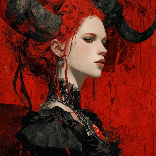 Lilith Portrait in Rubin Style