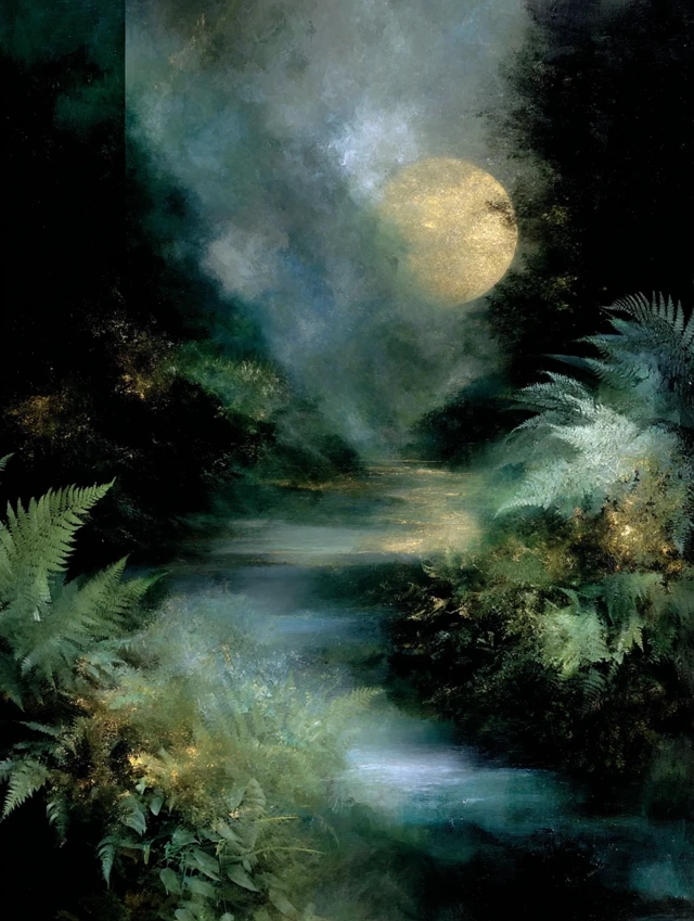 Surreal Oil Painting of a Feminine Force