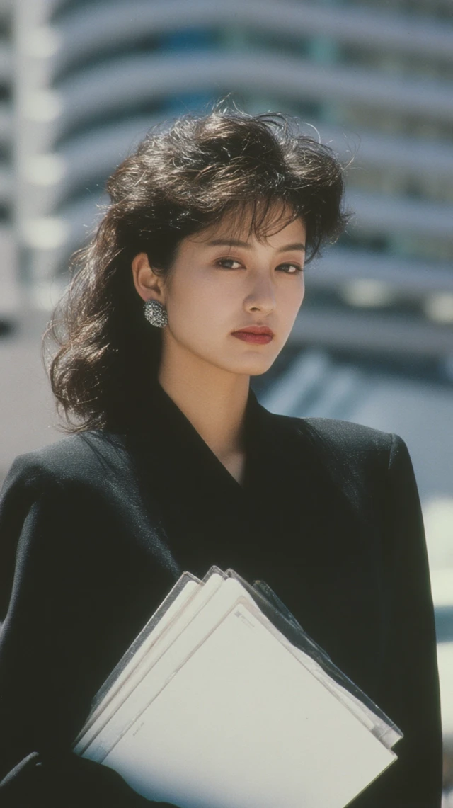1980s Japanese Career Woman Portrait