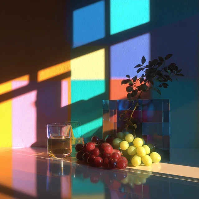 Modern Art Still Life Light and Shadow 8K