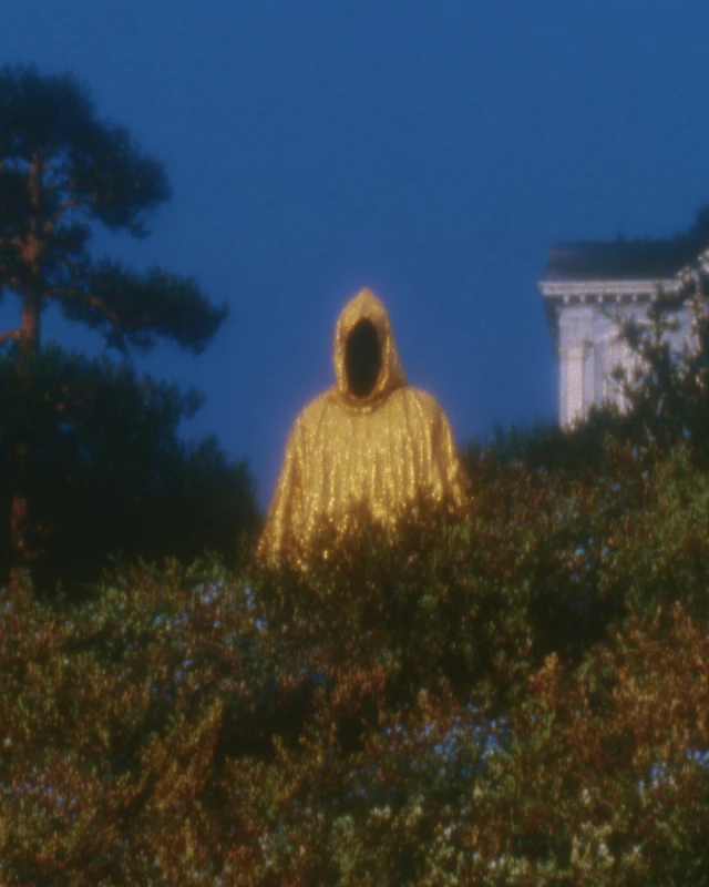 Mysterious Figure Spying on a Kingdom Party