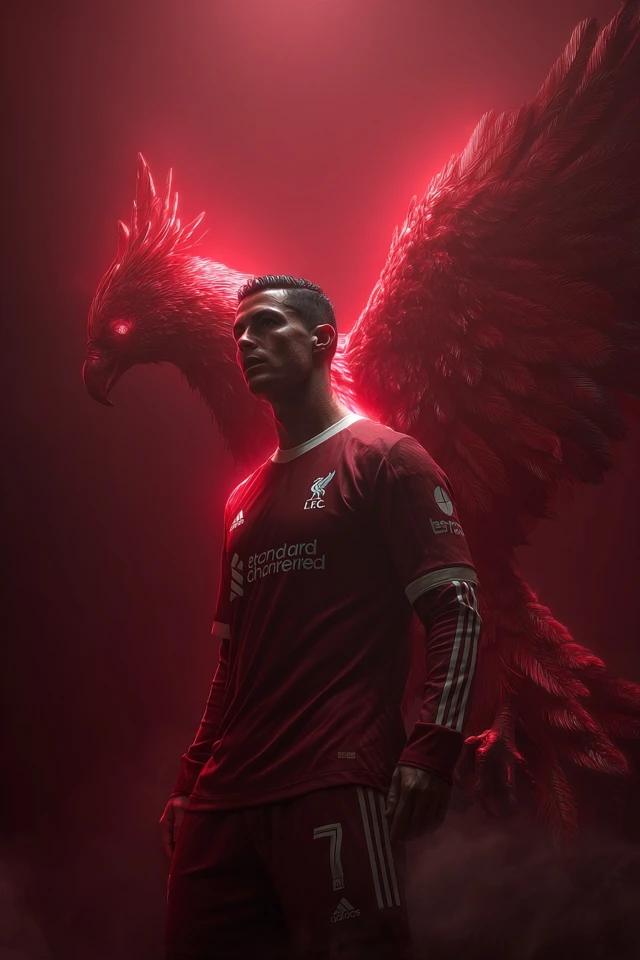 Ronaldo Liverpool FC Phoenix Football Art