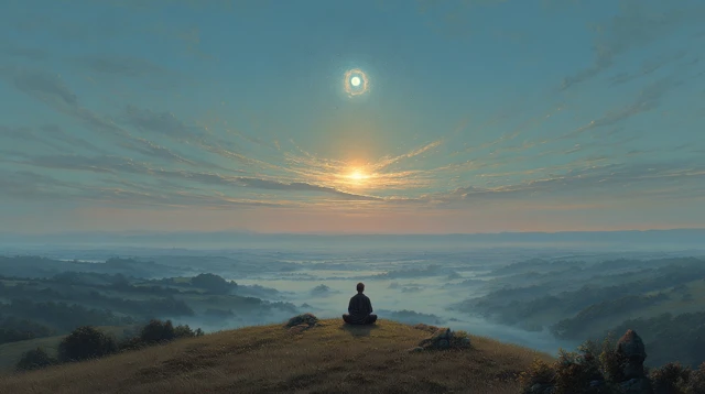 Dawn Meditation Landscape - Peace and Serenity