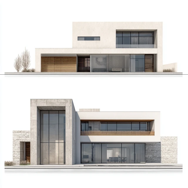 Modern Two Story House Architectural Design