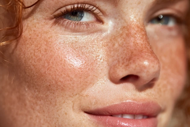 Macro Female Skin Freckles and Natural Beauty