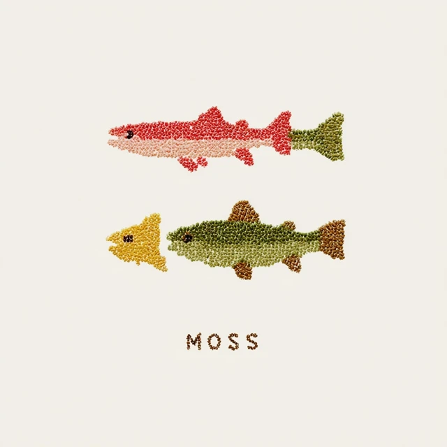 MOSS Band Logo Fish Illustration Vector Design