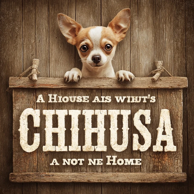 Chihuahua Home Decor Wooden Sign
