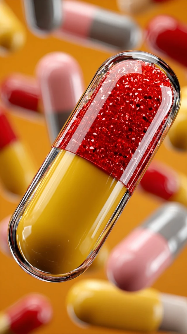 Vitamin Pills Realistic Image