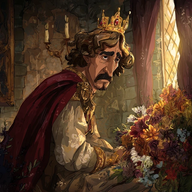 Royal King Planning a Wedding Fantasy Art