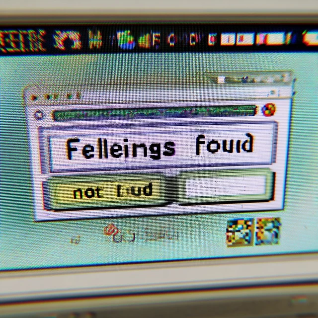 Retro Windows 98 Error Feeling Not Found Pixel Art